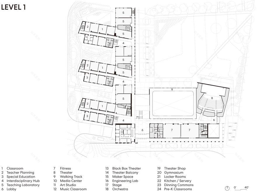 比尔里卡纪念高中丨美国丨Perkins&Will-94