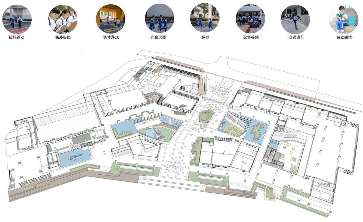 深圳福田区梅香学校/“街院”意向在校园建筑中的在地演绎-73