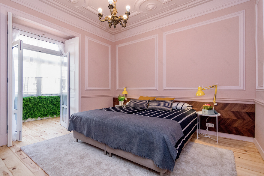 里斯本复古公寓绿色心脏设计丨葡萄牙里斯本-7