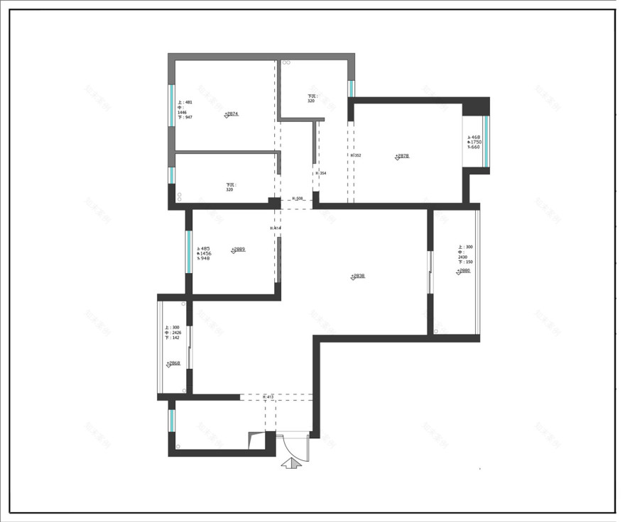 武昌群建星城现代美式实景拍摄,三居室温馨之家-46