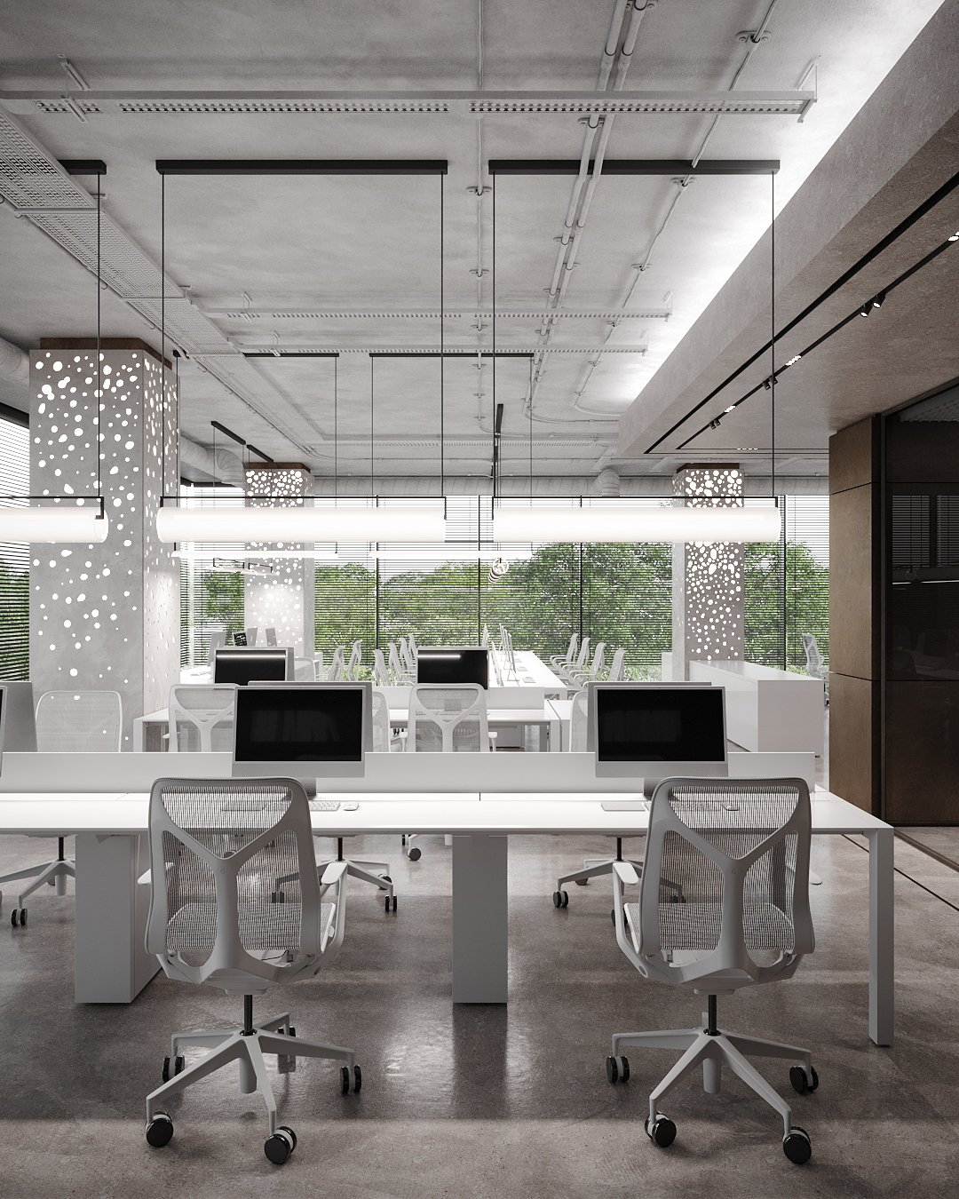 极简自然风办公室设计-21