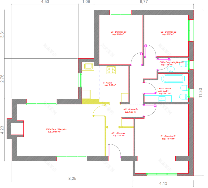 明亮开放的平层住宅设计丨Cláudia de Sousa-14