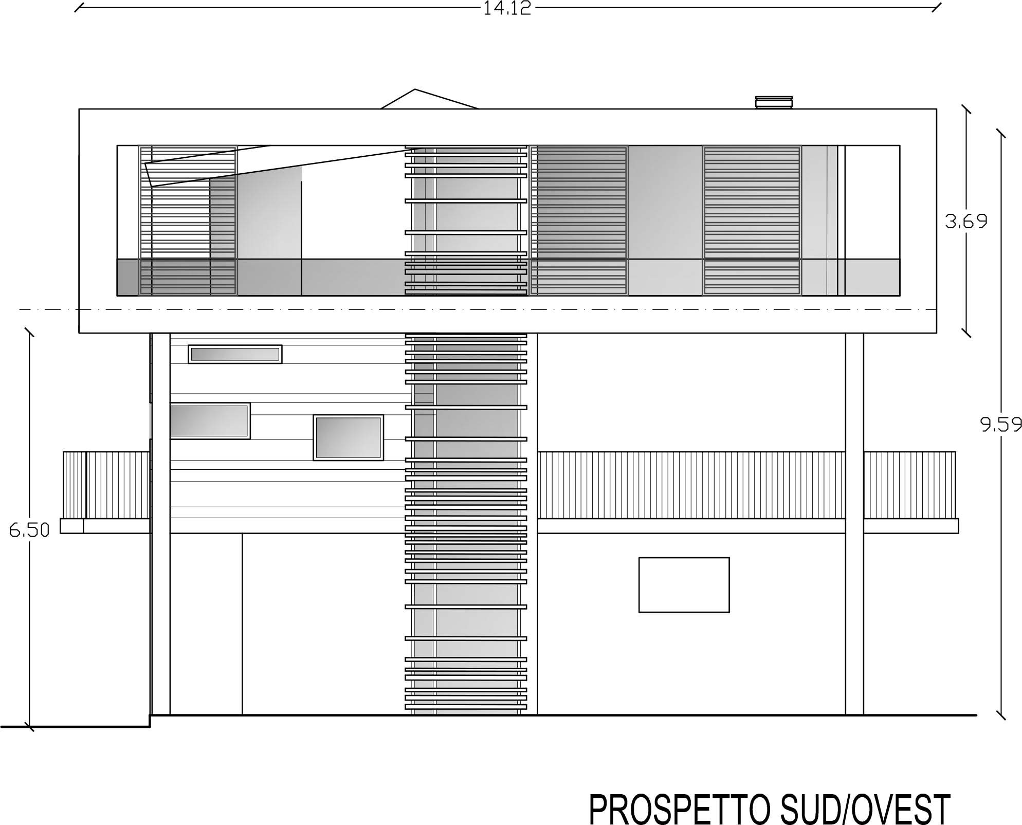 悬浮别墅重塑老建筑，极简设计打造室内外和谐空间-15