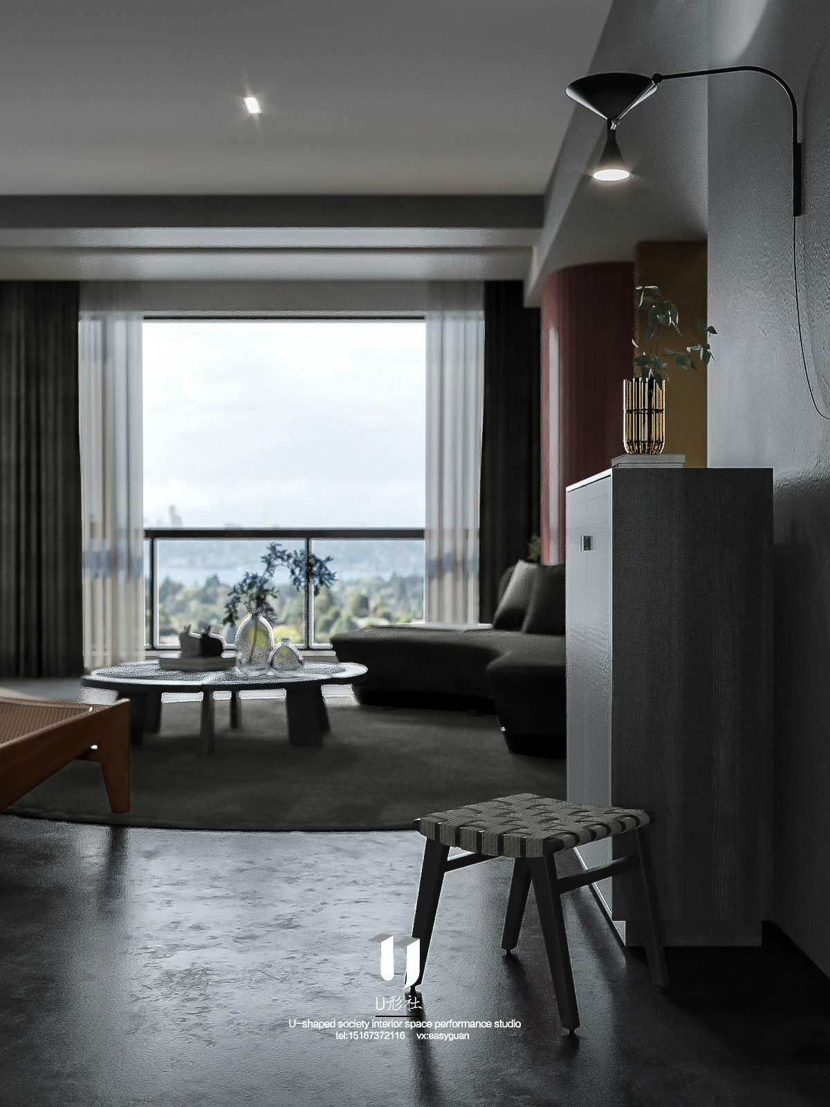 现代住宅的黑色艺术-6