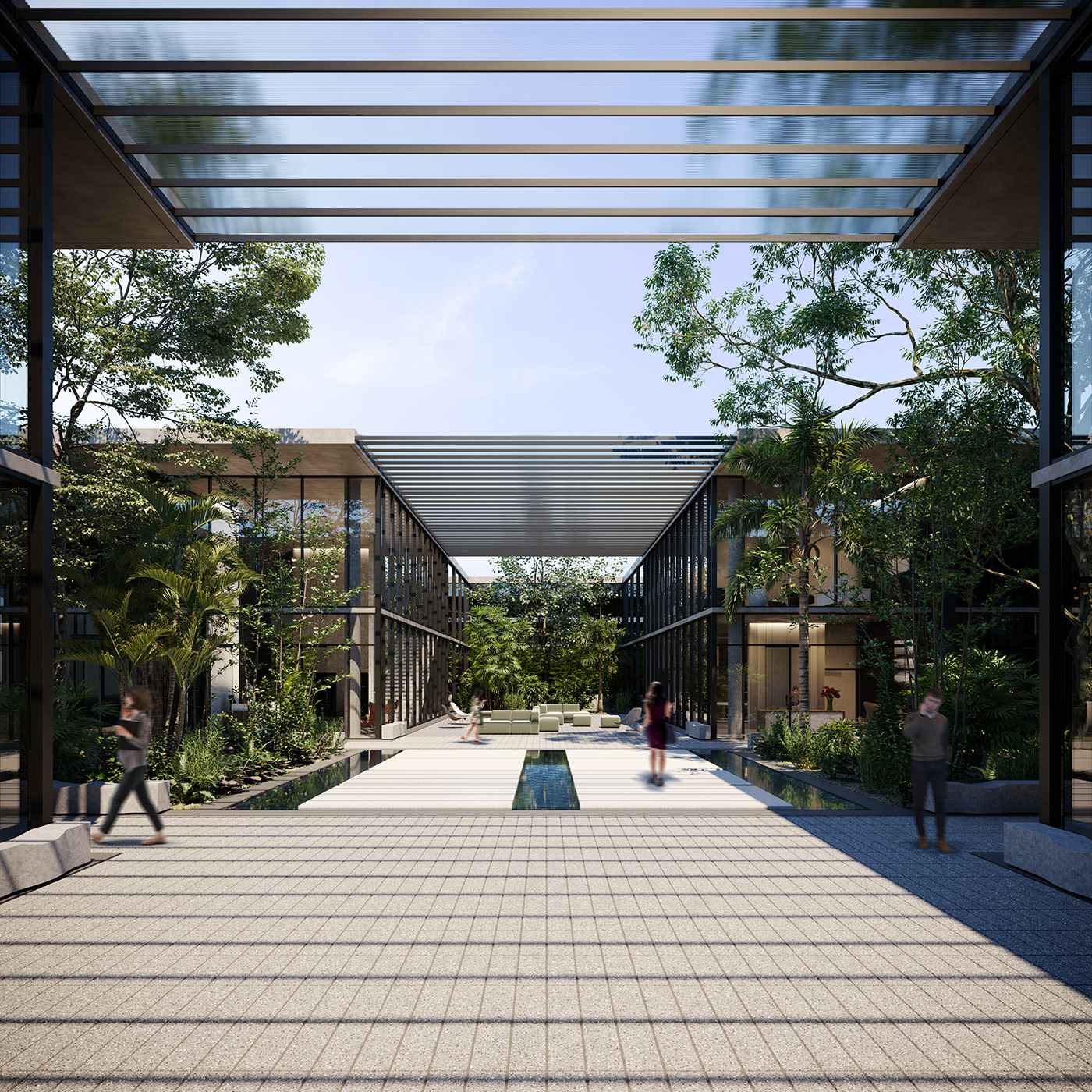 极简主义的绿色商务别墅设计-7