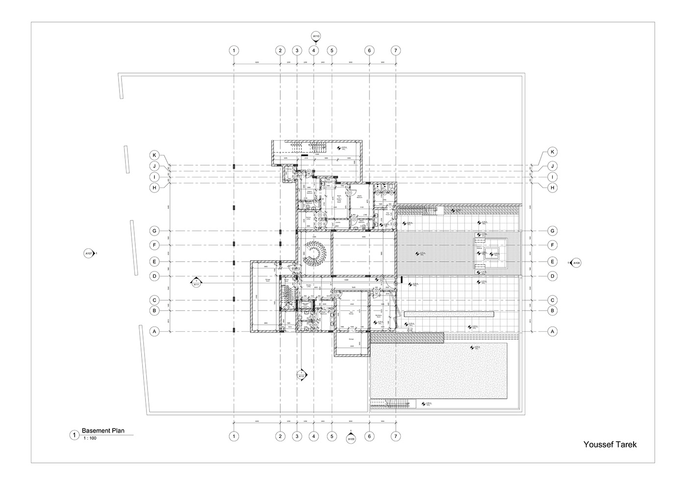 Youssef Tarek丨别墅建筑丨Villa Working Dawings-1