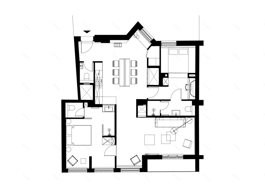 隐秘的欢乐天堂 | Adam 的现代工业风公寓-27
