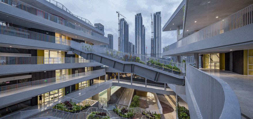 红岭实验小学 | 垂直校园,山谷庭院,儿童乐园-85