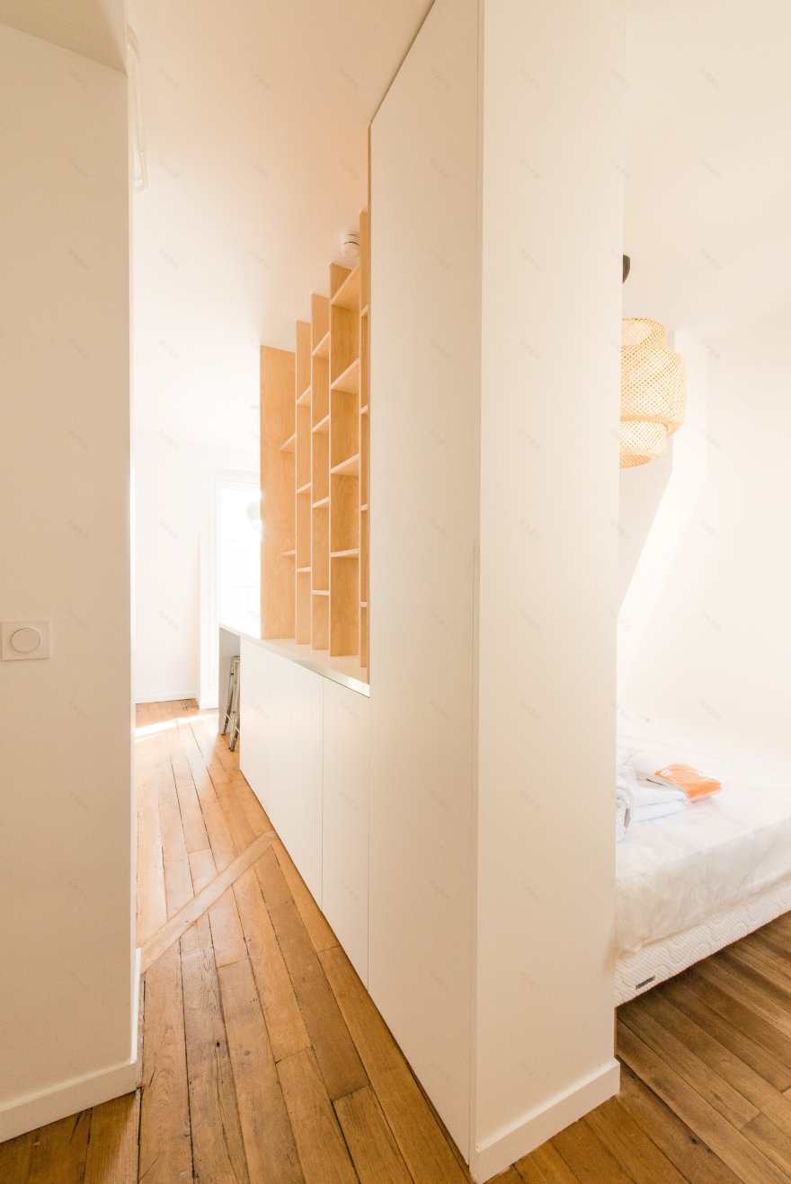 巴黎顶层公寓的开放式设计-4