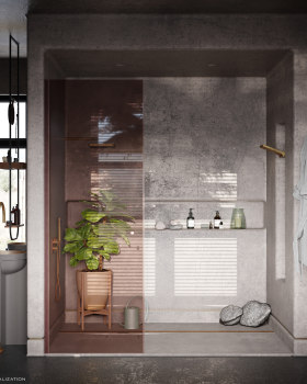 The Dark Forest Bathroom