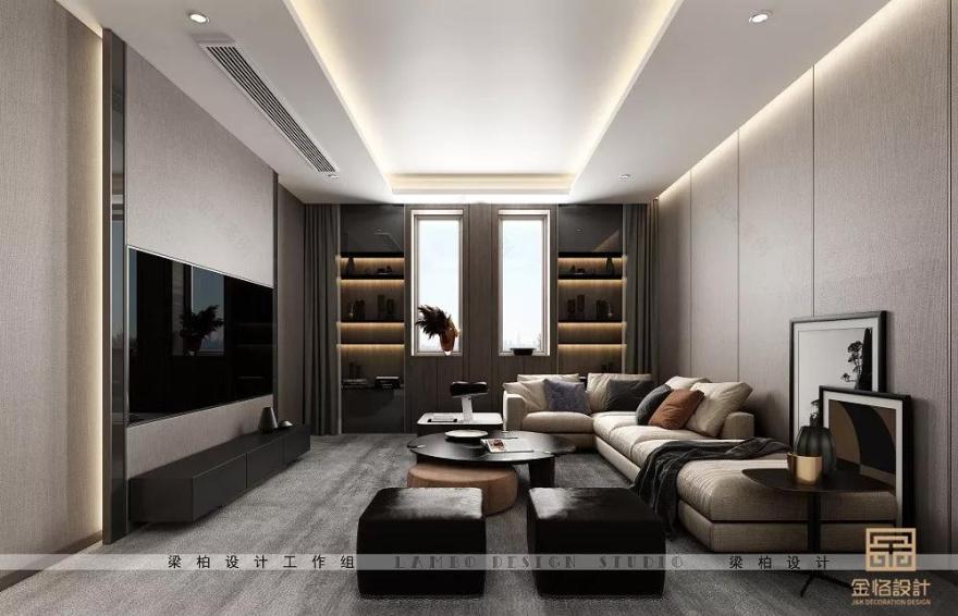 金恪设计丨别墅灰度空间 | 简约舒适,智能生活-21