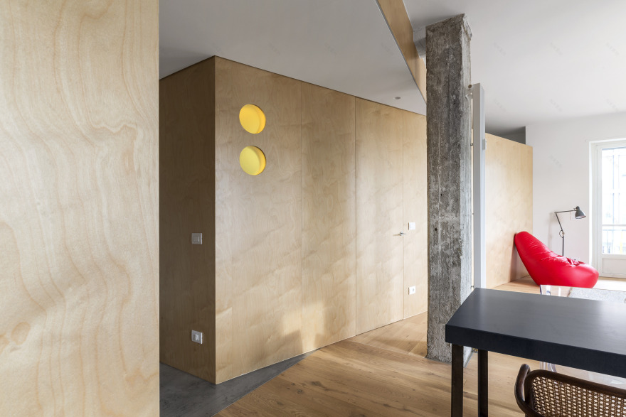 意式轻盈木质气球框架公寓-0