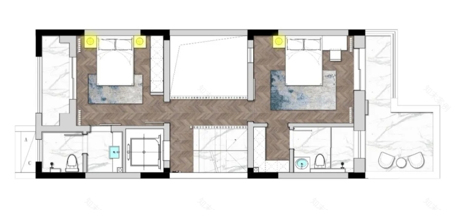 合肥中海央墅法式婚房,室内花园、影音系统,浪漫满屋-57