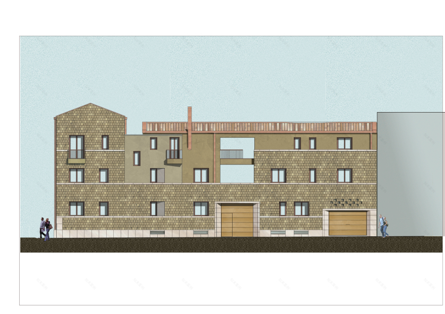 历史遗迹中的现代居住空间 | 8 户公寓楼设计-5