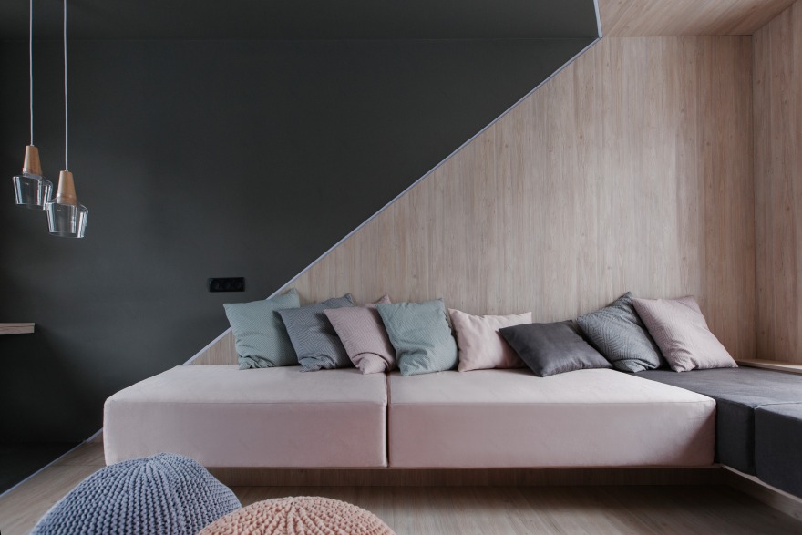 迷你空间大变奏 | 20 平米客厅的巧妙分区设计-15