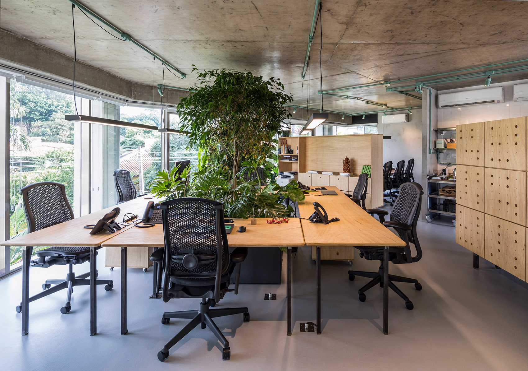 Rizoma办公空间，圣保罗/充满绿意的办公空间-10