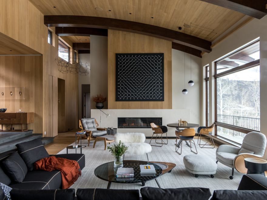 巴西 Patricia Martinez 打造 Aspen Snowmass 家庭别墅,自然有机风格温馨实用-1