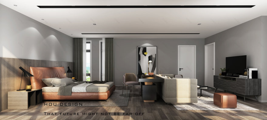 侯·Design 团队打造的国际时尚私宅-15