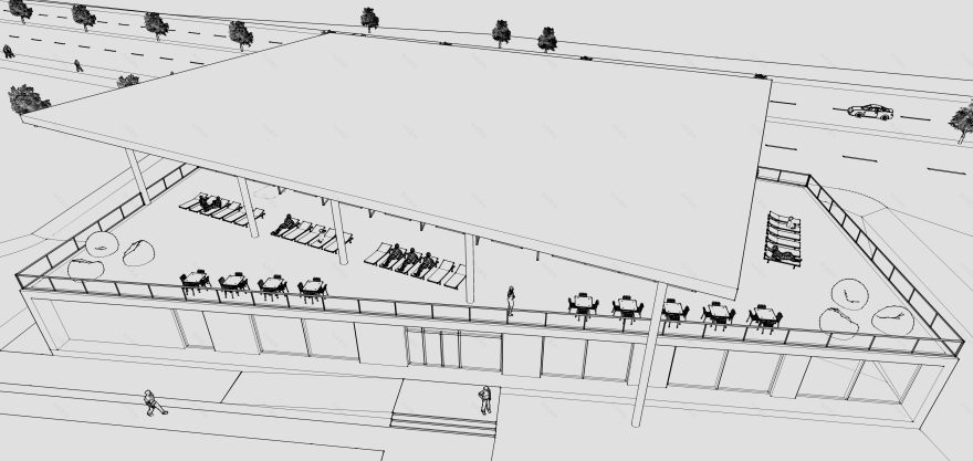 动感空间 | 泳池与屋顶的奇妙角度-30