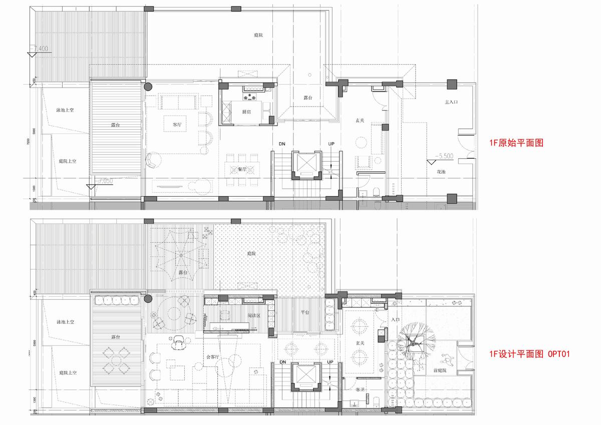 【李玮珉】深圳汉京九榕台丨顶层复式&别墅&庭院设计方案+实景+软装方案-52