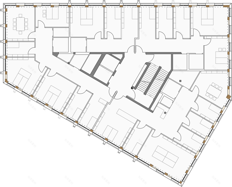 德国图宾根市生态友好木材混合结构商业大楼丨a+r Architekten-29