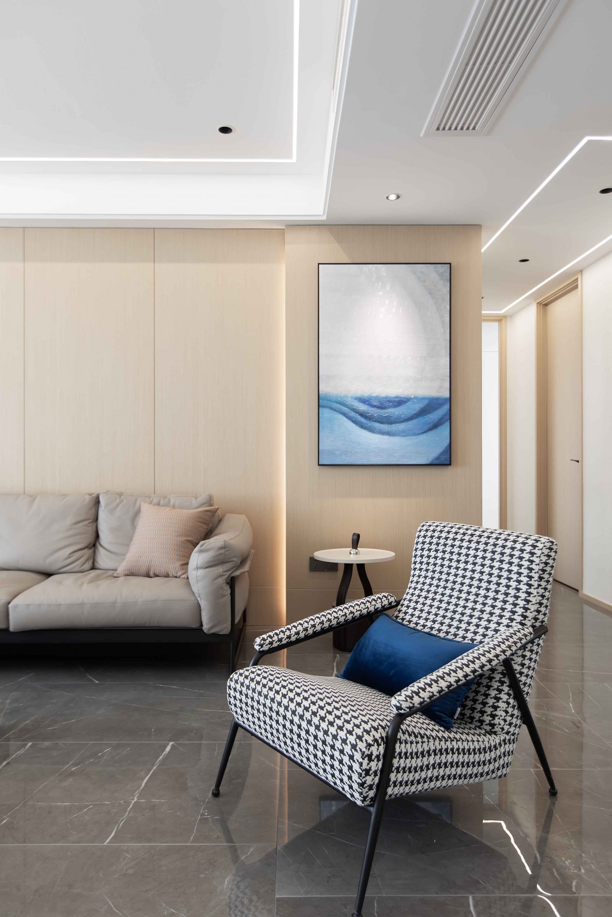 新湖海德公园现代简约家居设计，160㎡三室两厅的温馨空间-7