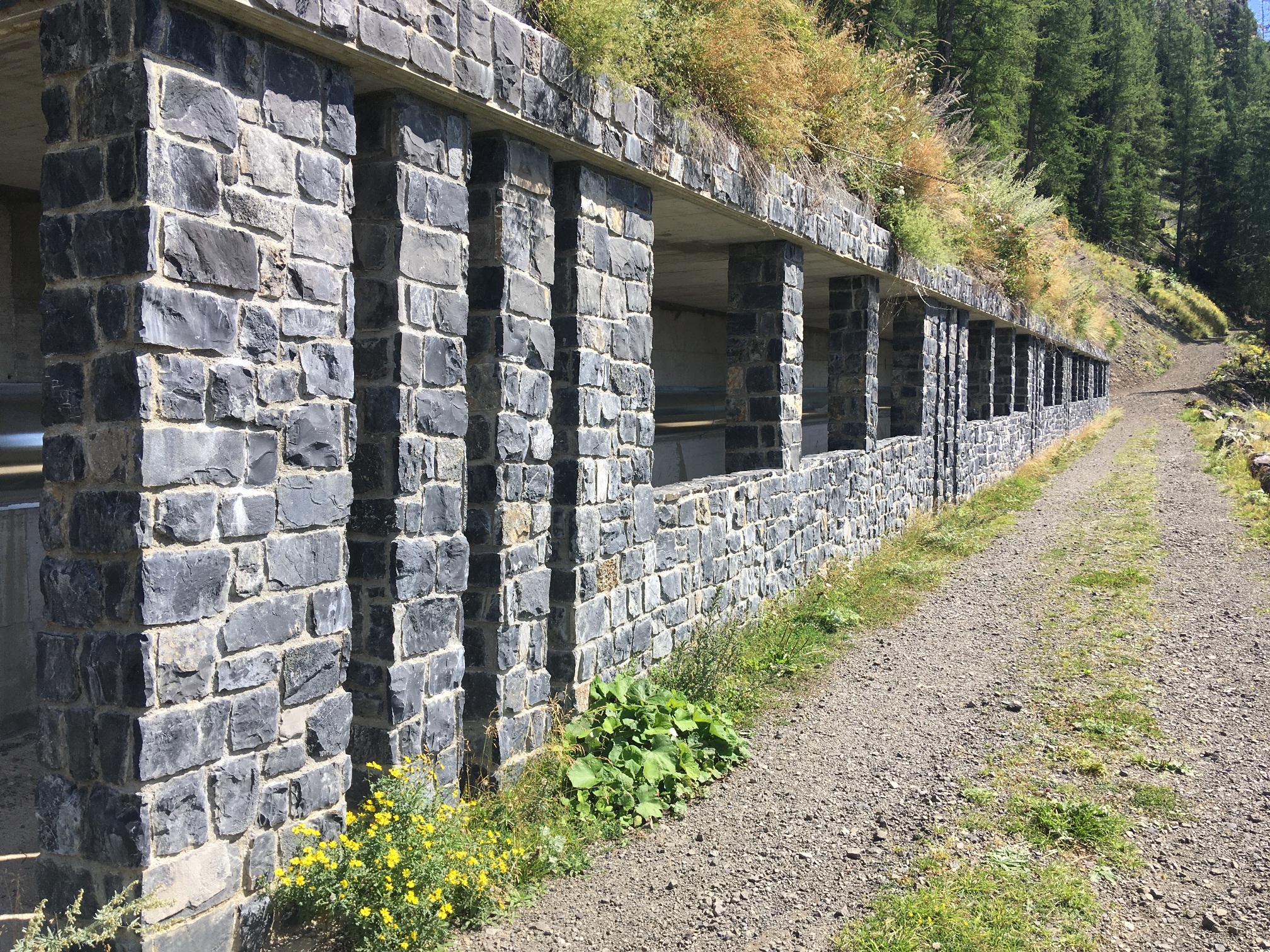 Pedestrian cycle tunnel at the foot of a landslide in Dolomites - Structural design-3