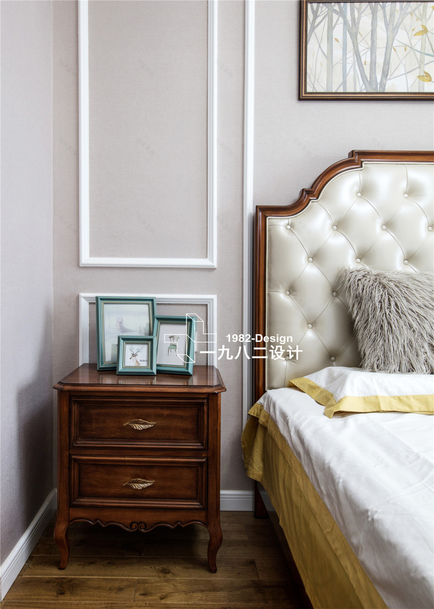 武昌群建星城现代美式实景拍摄,三居室温馨之家-38