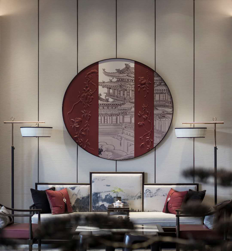 皮雕工艺在室内墙面设计中的应用-37