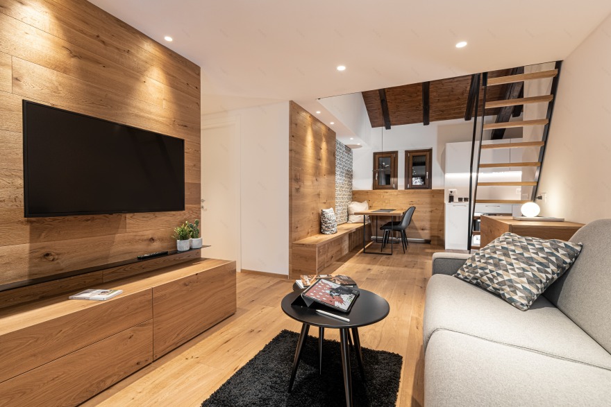 自然材料打造温馨阿尔卑斯风格小公寓-0