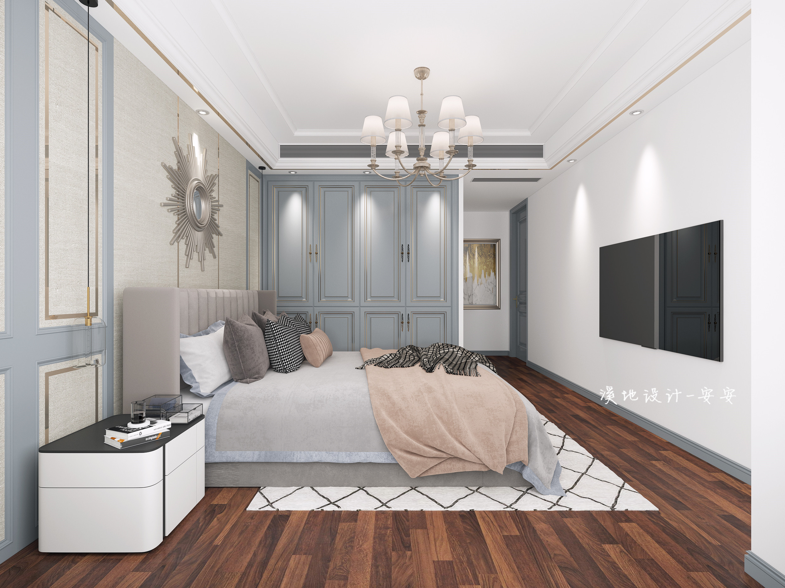 美式轻奢清新全房案例-7