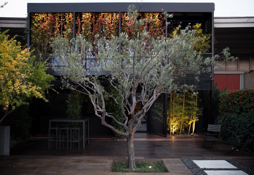 绿意盎然的音乐工作室 | 透明玻璃与植物墙的创意融合-2