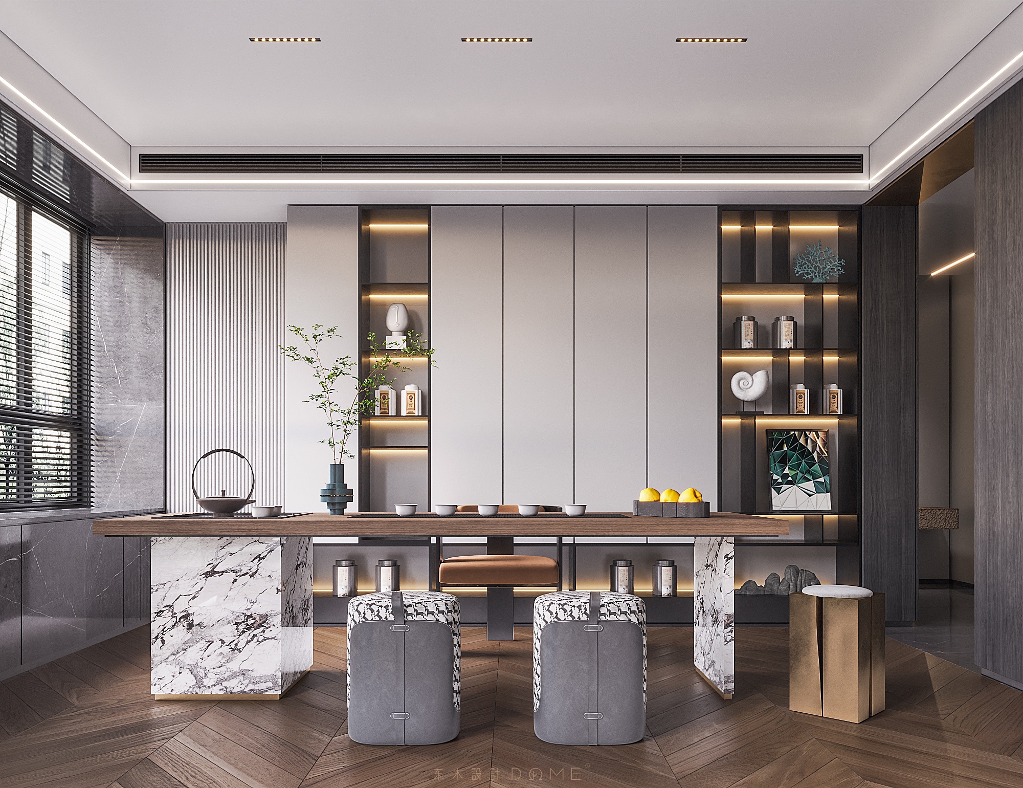 TOMO東木筑造丨别墅丨东木设计 丨 283㎡ 4室2厅，远离喧嚣融入质感生活-6