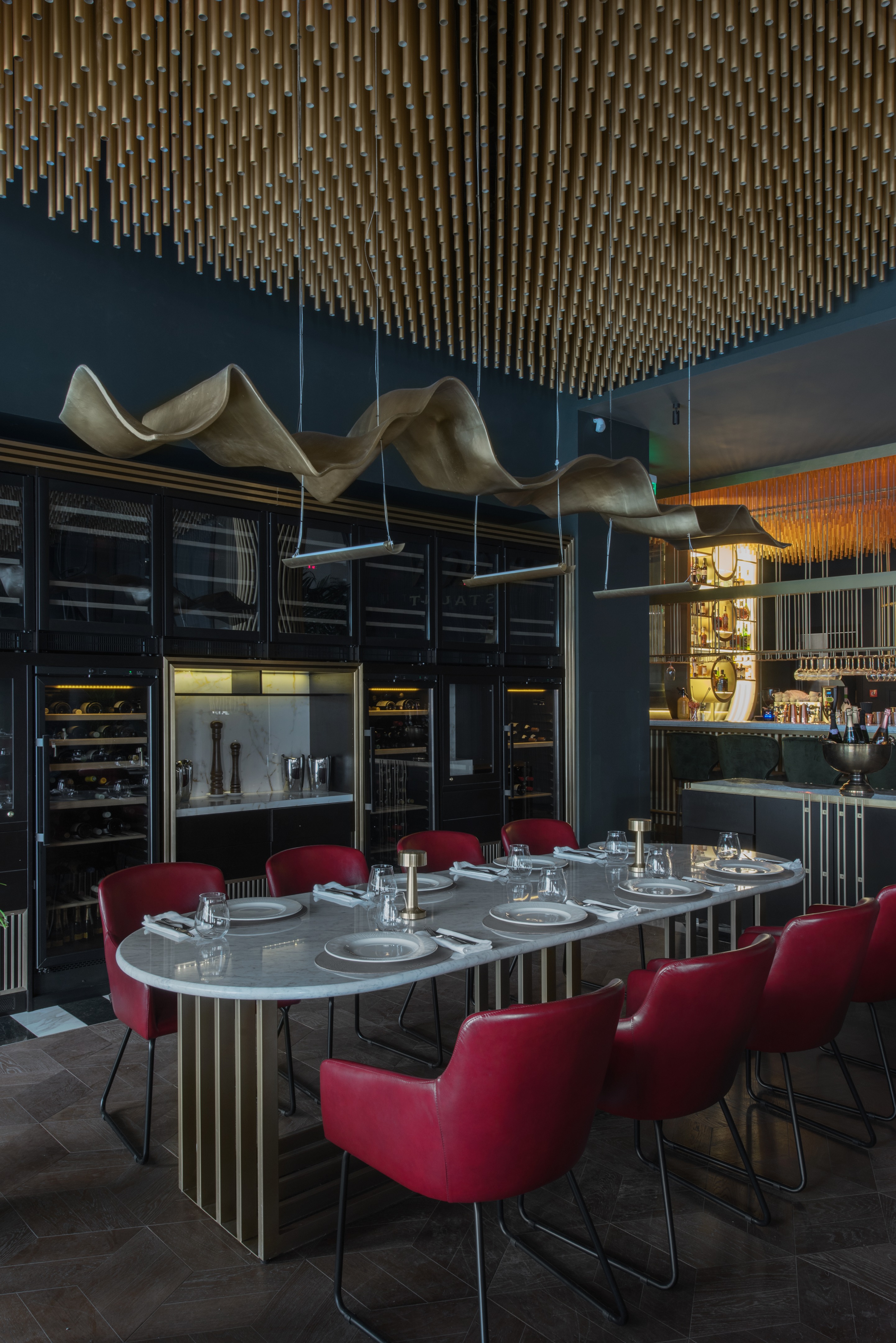 梦幻金碧 Gatsby 风格餐厅丨俄罗斯莫斯科丨ARCHPOINT bureau-17