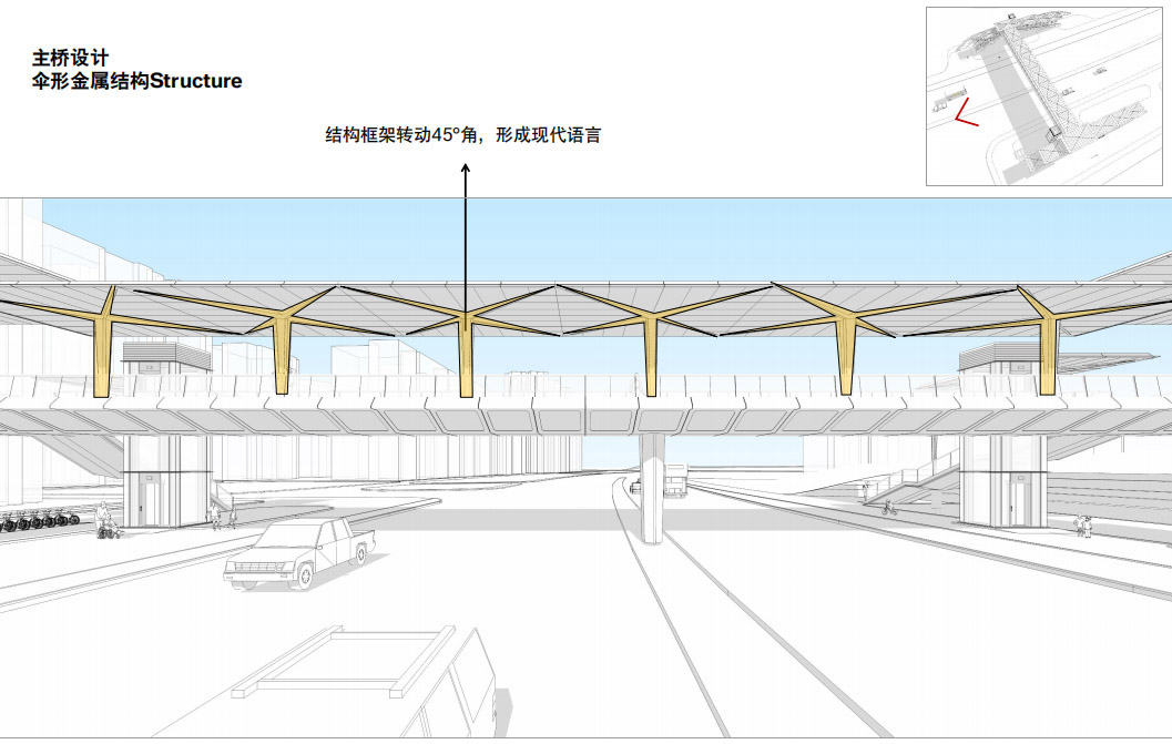 深圳水围天桥/利用想象和创意赋予天桥品质感和仪式感-16