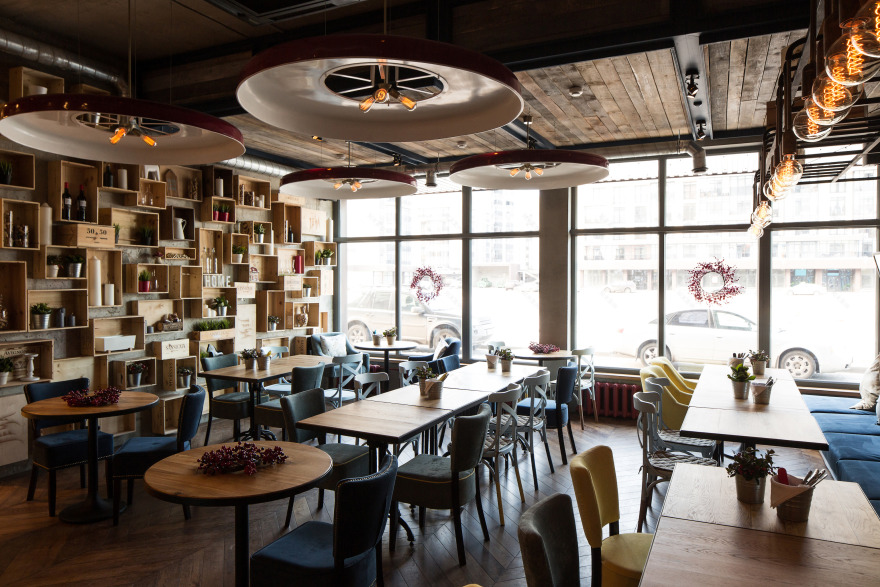 意大利风情木火炉披萨店设计-9