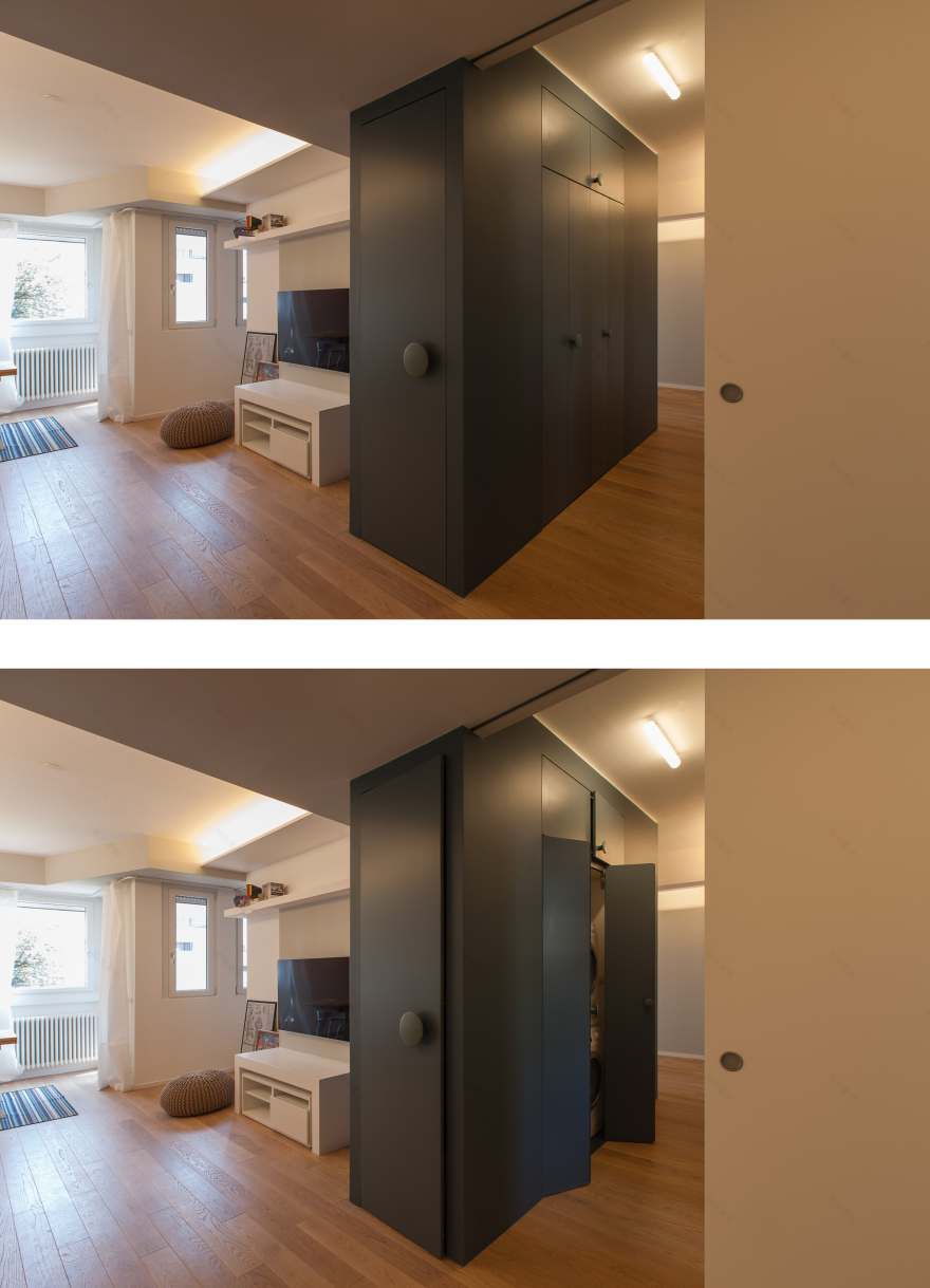 罗马南郊公寓的灵动空间设计-5