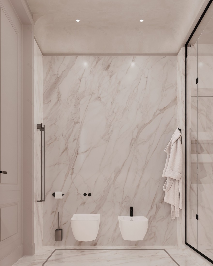 莫斯科法式极简公寓丨俄罗斯莫斯科丨ABarchitects 工作室-62