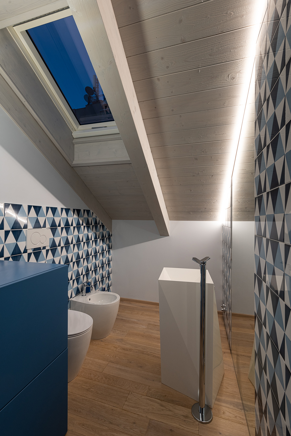 海之屋·意大利蓝色海洋风格顶层公寓-8