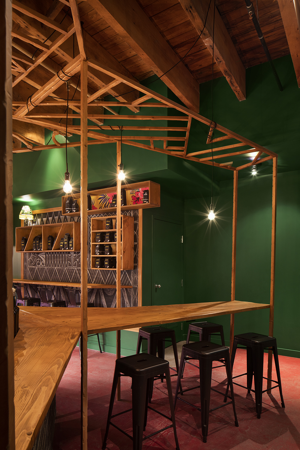 阿罗哈意式浓缩咖啡吧丨加拿大蒙特利尔丨jean de lessard designers créatifs-7