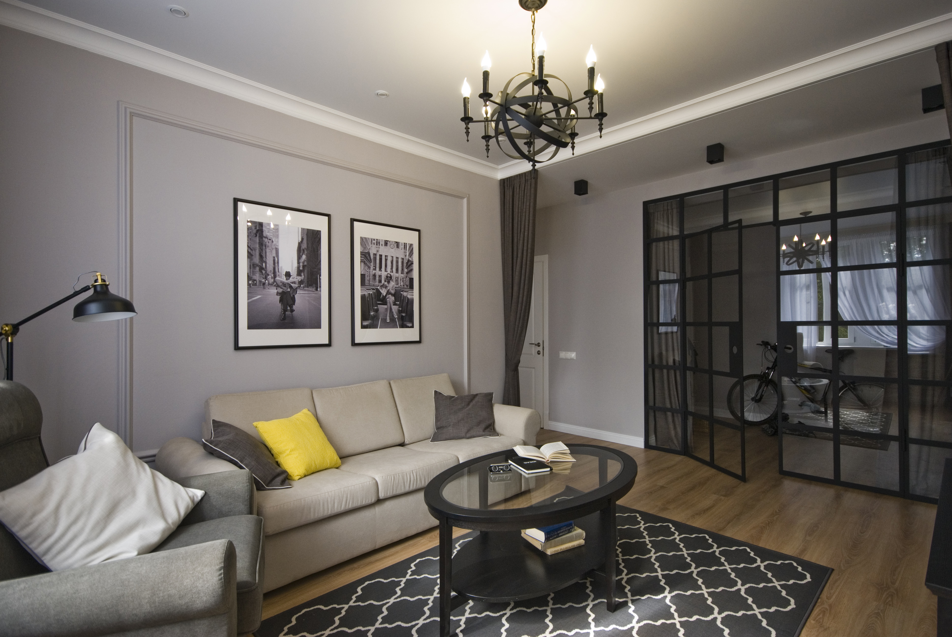 舒适简约风公寓设计——Zaharova apartment-0