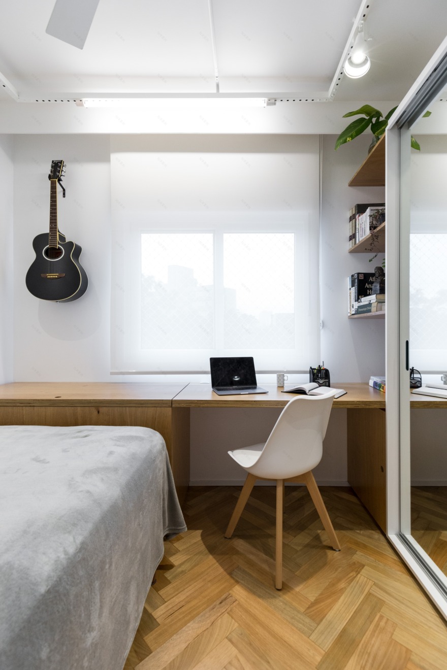 黑白灰的简约之家 | 巴西公寓设计案例-27