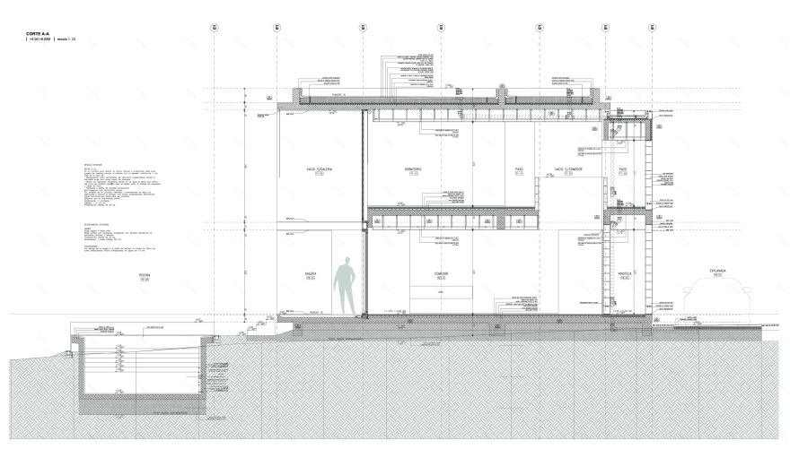 阿根廷湖畔别墅建筑空间解析-29