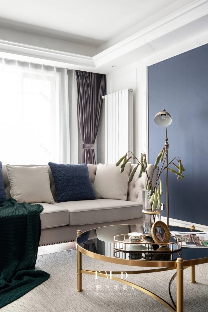 合肥华润凯旋门 130㎡精装房改造,美式轻奢风格温馨实用-8