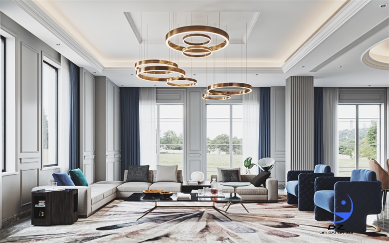 现代室内客餐厅卧室效果图案例分享-7