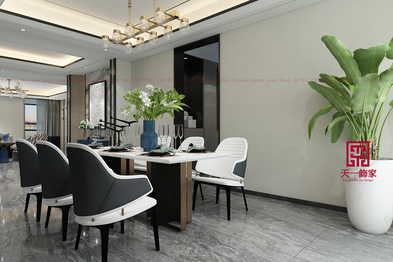 石家庄 220㎡轻奢住宅设计，诠释品质生活态度-11