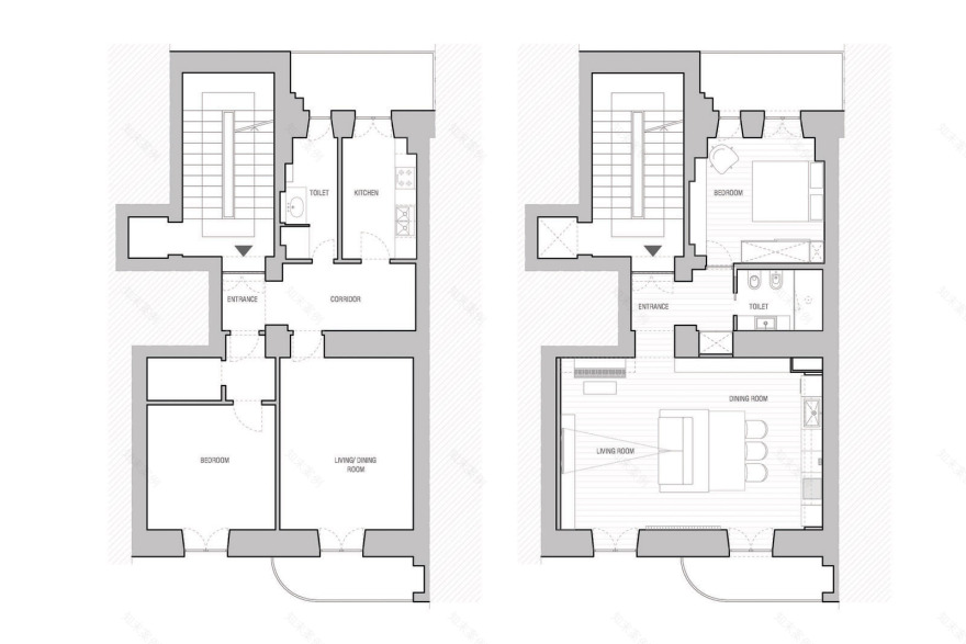 罗马公寓的室内岛屿生活-16