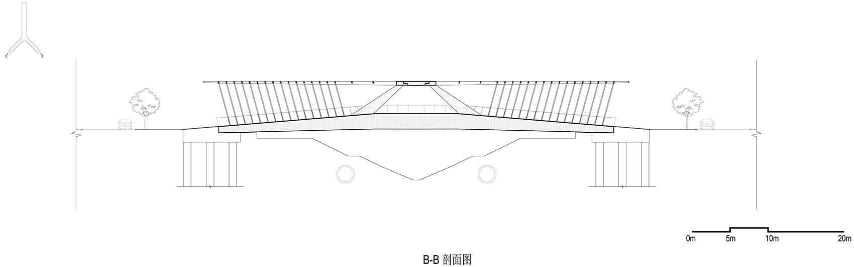 深圳坪山高级中学跨河人行桥-99