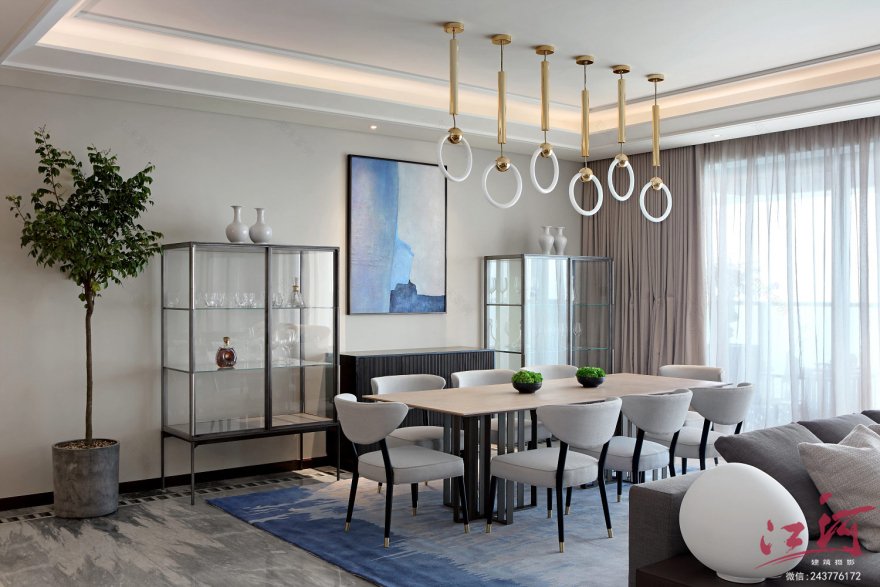 238㎡招商双玺花园大平层,私宅陈设-13