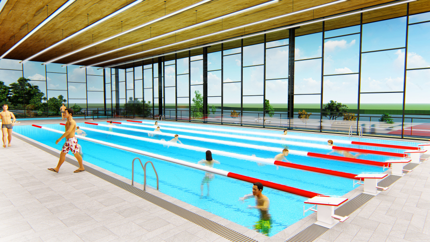 动感空间 | 泳池与屋顶的奇妙角度-21